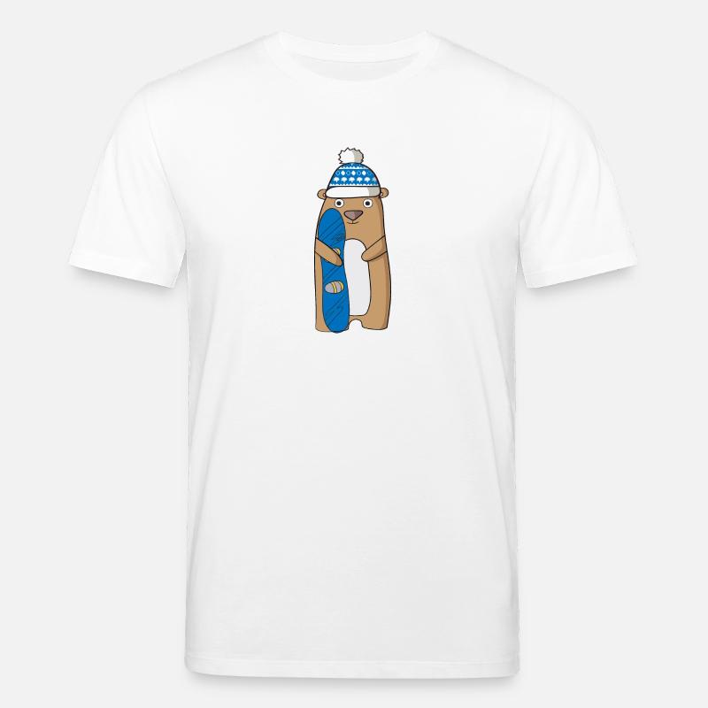 Snowboard - Stanley/Stella Unisex Bio-T-Shirt CREATOR  - Weiß