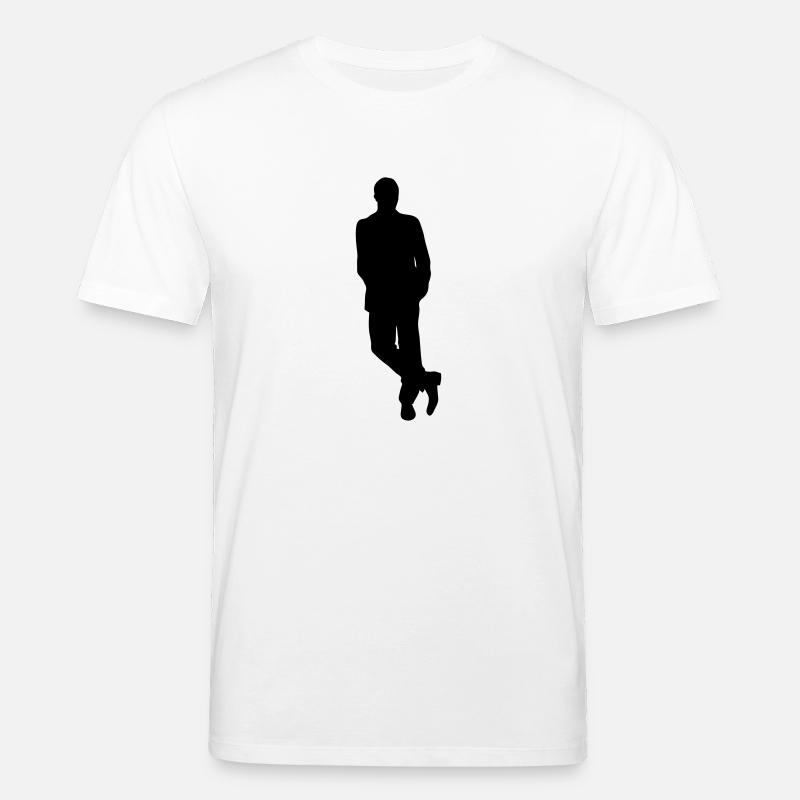 Mann Körper Silhouette Vektor-Design - Stanley/Stella Unisex Bio-T-Shirt CREATOR  - Weiß