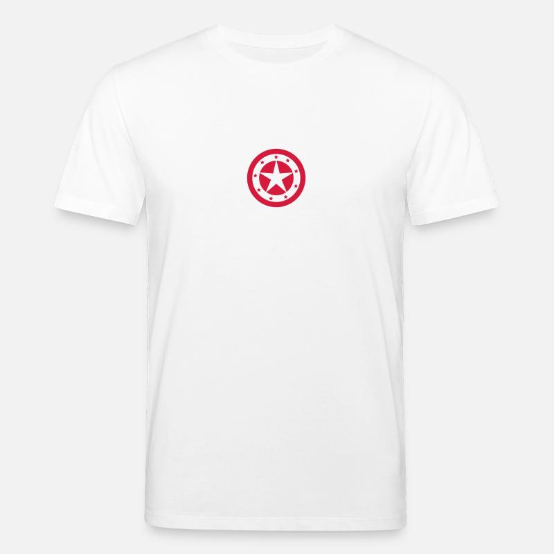 étoiles / stars (texas, 1c) - T-shirt bio CREATOR Stanley/Stella Unisexe - blanc