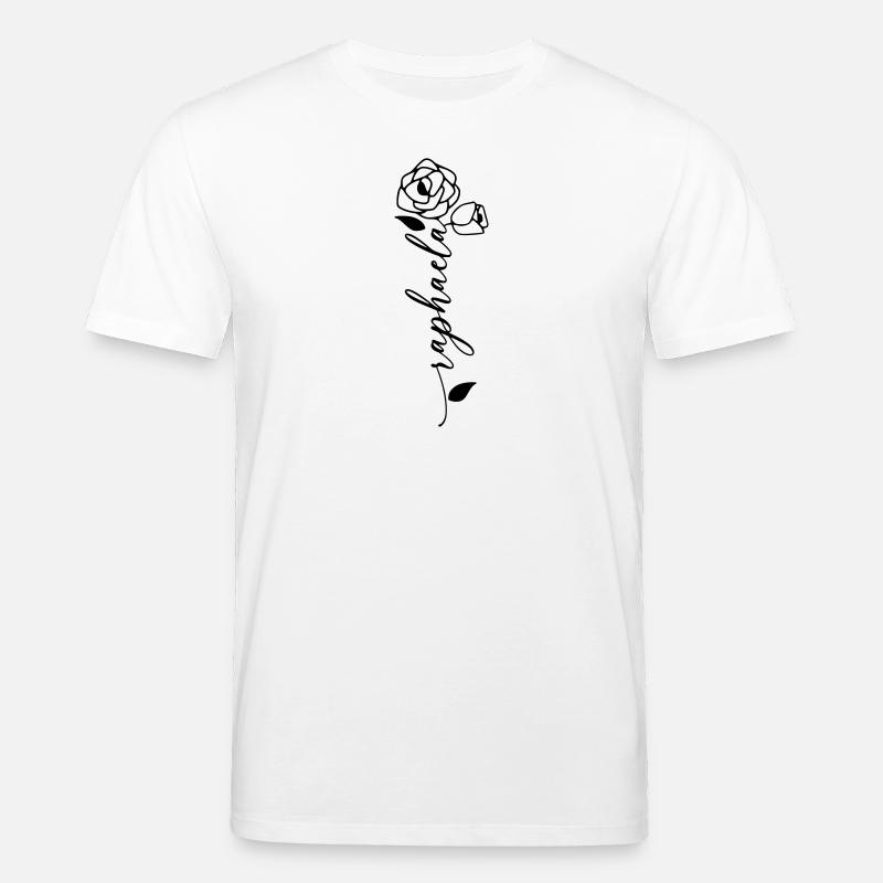Raphaela Nom Prénom Nom Fleur - T-shirt bio CREATOR Stanley/Stella Unisexe - blanc