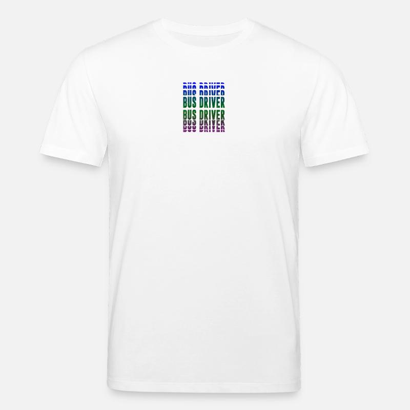 Conception du chauffeur de bus - T-shirt bio CREATOR Stanley/Stella Unisexe - blanc
