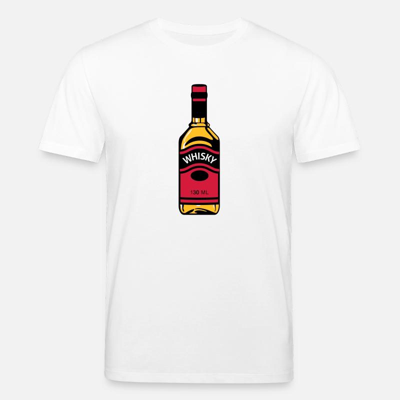 Whisky-Flasche - Stanley/Stella Unisex Bio-T-Shirt CREATOR  - Weiß
