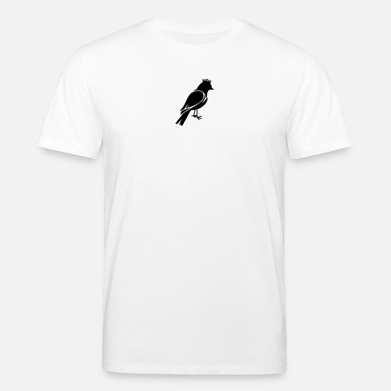 Vogel mit Krone - Stanley/Stella Unisex Bio-T-Shirt CREATOR  - Weiß