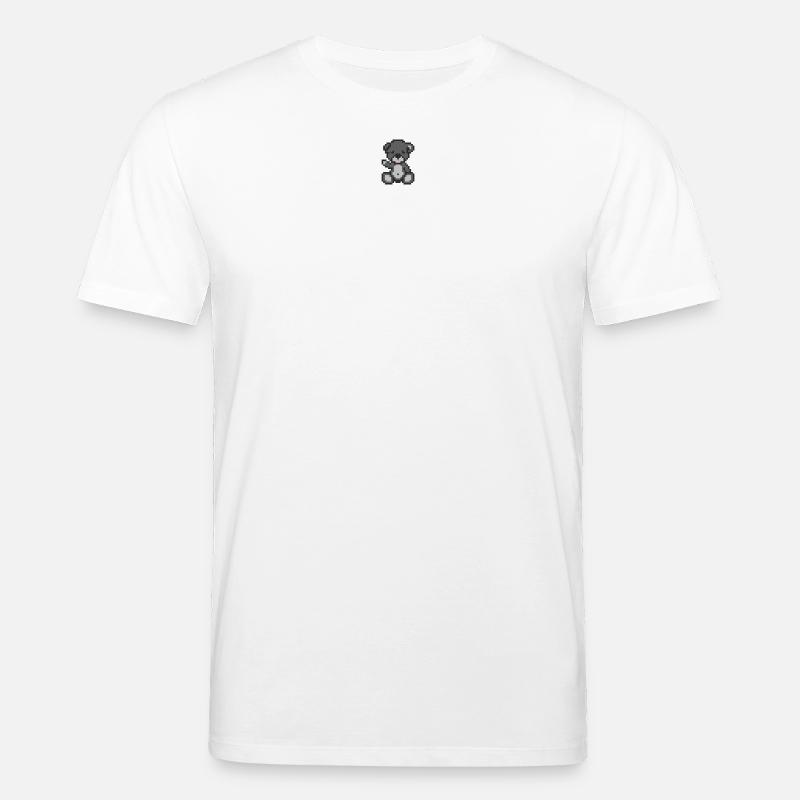 Pixel MiniBear Storm - T-shirt bio CREATOR Stanley/Stella Unisexe - blanc