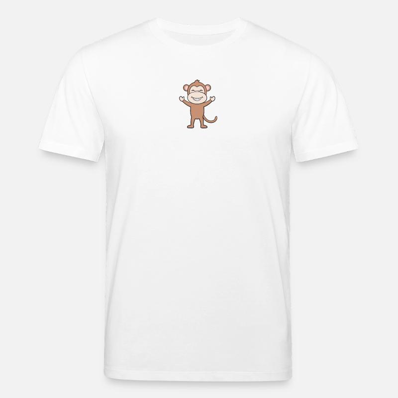 Monkey Monkeys - Stanley/Stella CREATOR Unisex Organic T-Shirt - white