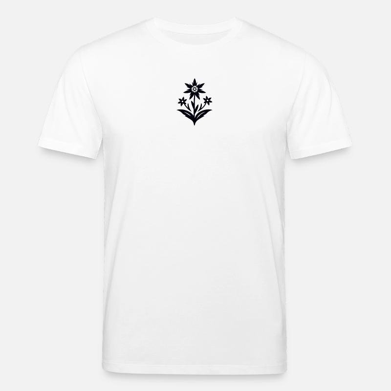Edelweiß / Blume - Stanley/Stella Unisex Bio-T-Shirt CREATOR  - Weiß