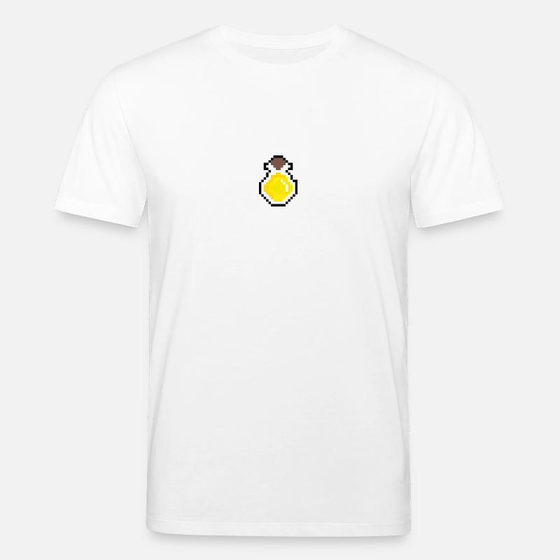 Trank gelb Pixel - Stanley/Stella Unisex Bio-T-Shirt CREATOR  - Weiß