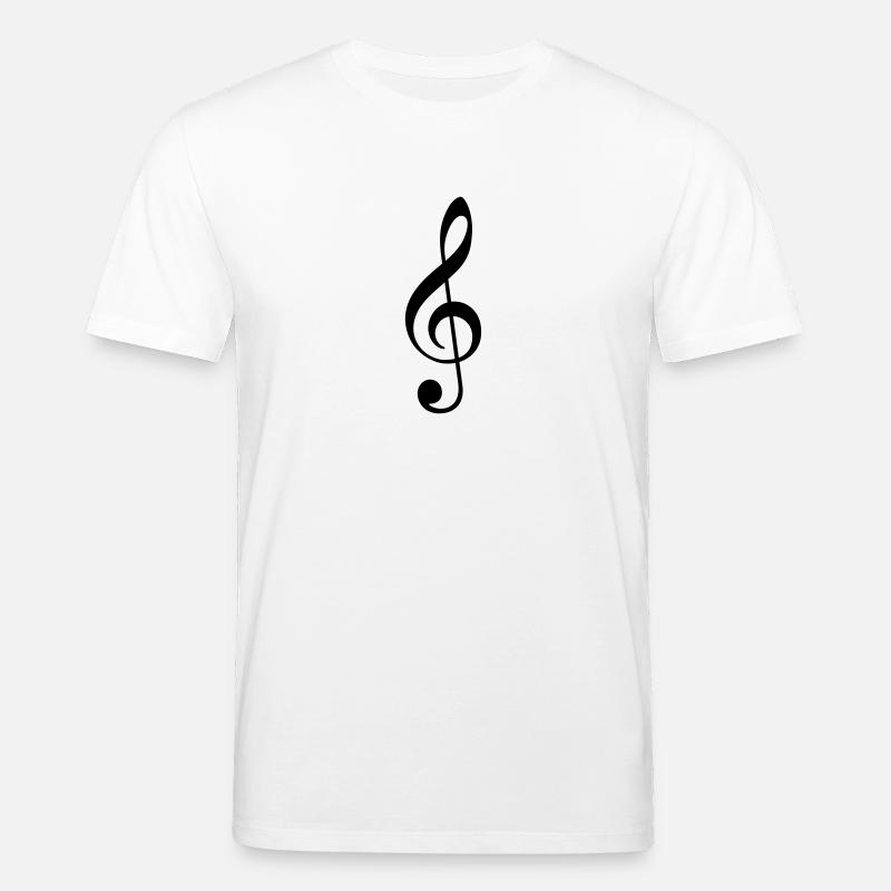 Notenschlüssel - Stanley/Stella Unisex Bio-T-Shirt CREATOR  - Weiß