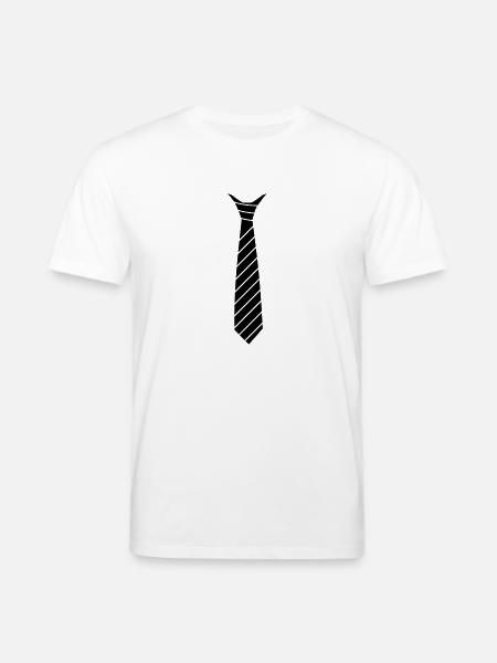 Krawatten Illusion - Stanley/Stella Unisex Bio-T-Shirt CREATOR  - Weiß