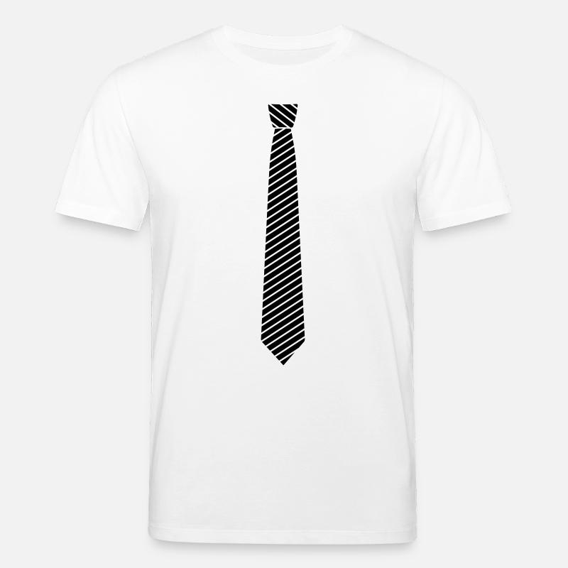 rayé cravate / cravate - T-shirt bio CREATOR Stanley/Stella Unisexe - blanc