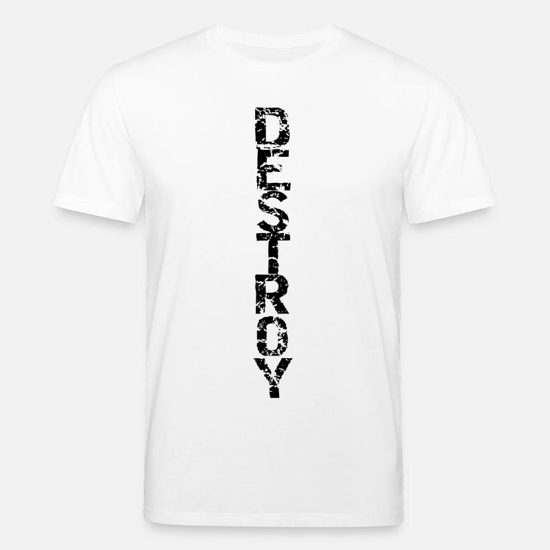 Zerstöre in Schwarz - Stanley/Stella Unisex Bio-T-Shirt CREATOR  - Weiß