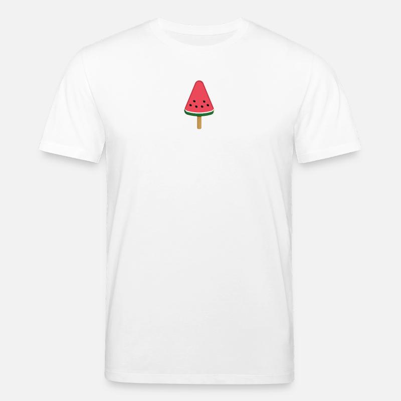 Tranche de popsicle à la pastèque - T-shirt bio CREATOR Stanley/Stella Unisexe - blanc
