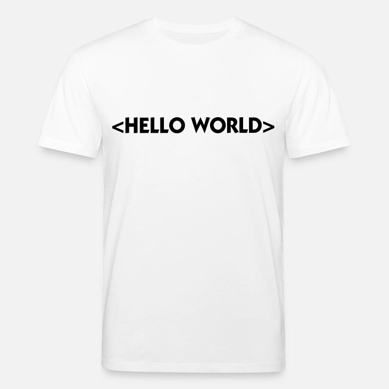 Hallo Welt - Stanley/Stella Unisex Bio-T-Shirt CREATOR  - Weiß