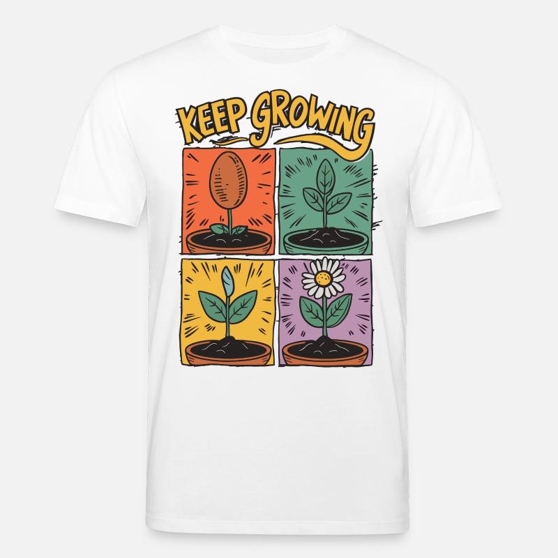 Positive Entwicklung – Keep Growing - Stanley/Stella Unisex Bio-T-Shirt CREATOR - Weiß