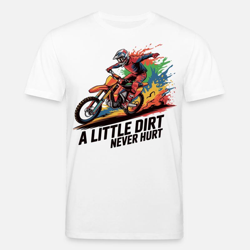 Motocross: Dirty passion - Stanley/Stella CREATOR Unisex Organic T-Shirt - white