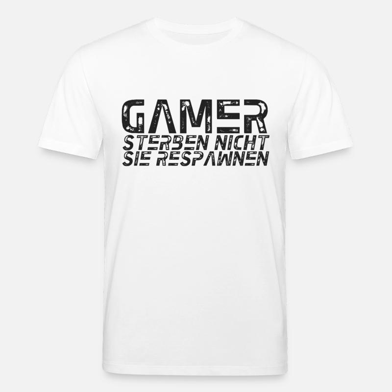 GAMER DIE PAS VOUS respawn - T-shirt bio CREATOR Stanley/Stella Unisexe - blanc
