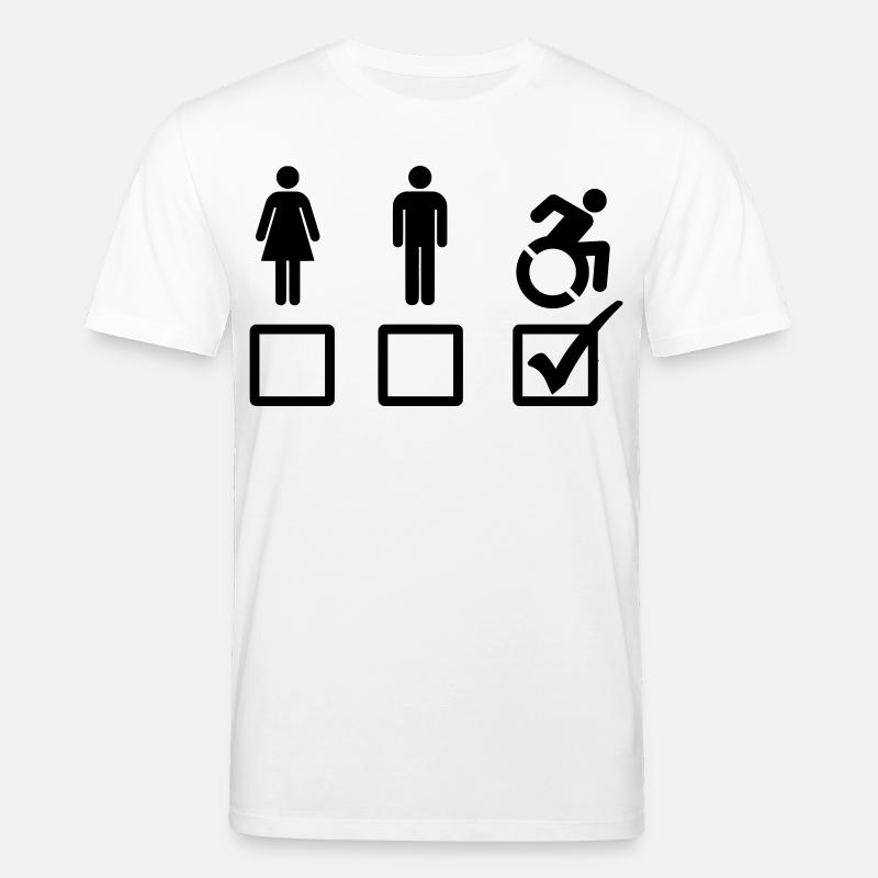 Rollstuhlfahrer ist geeignet # - Stanley/Stella Unisex Bio-T-Shirt CREATOR  - Weiß