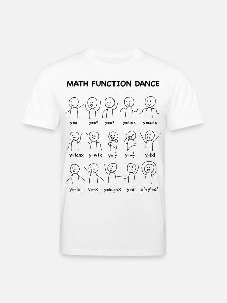 The 'Math Function Dance' (Nerd-Shirt) - Stanley/Stella Unisex Bio-T-Shirt CREATOR - Weiß