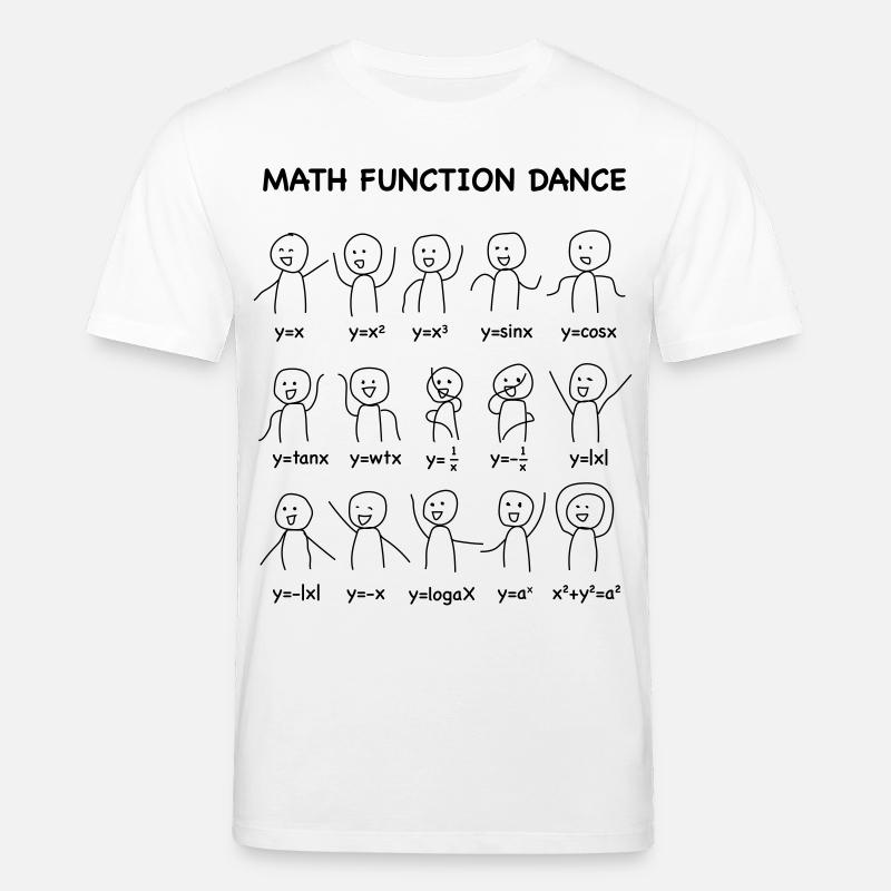 Le (Nerd-shirt) 'Math Fonction Dance' - T-shirt bio CREATOR Stanley/Stella Unisexe - blanc