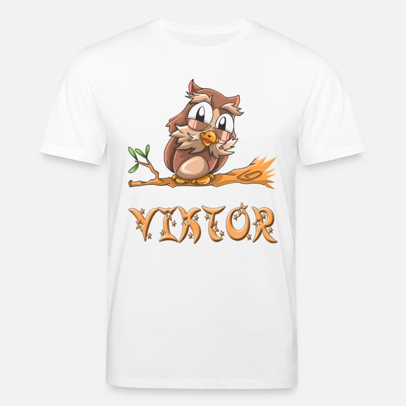 Eule Viktor - Stanley/Stella Unisex Bio-T-Shirt CREATOR  - Weiß