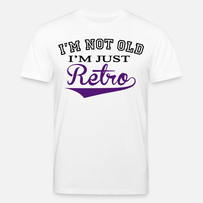 Not Old....Retro - 2 Colour - Stanley/Stella Unisex Bio-T-Shirt CREATOR - Weiß