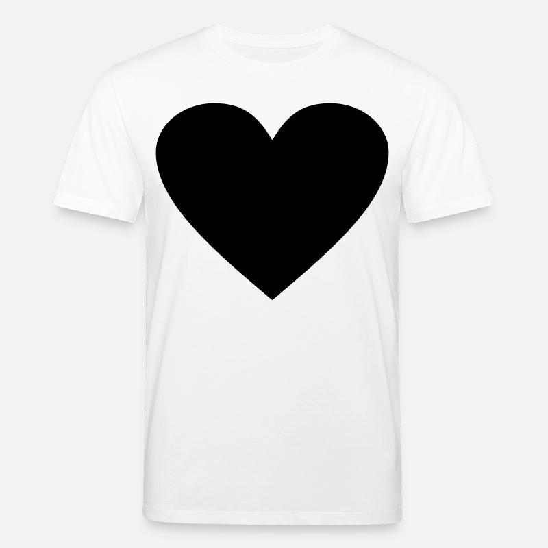 Schwarzes Herz Awesomeelement - Stanley/Stella Unisex Bio-T-Shirt CREATOR  - Weiß