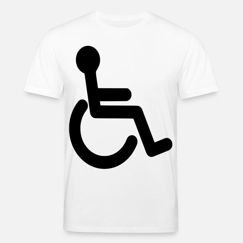 Symbole de base du fauteuil roulant # - T-shirt bio CREATOR Stanley/Stella Unisexe - blanc