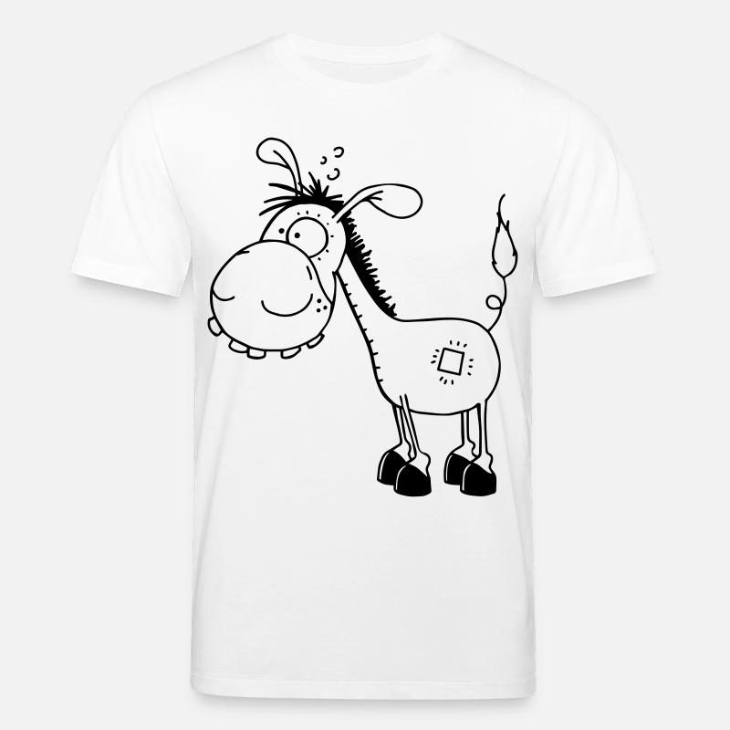 Esel - Langohresel - Eselchen - Stanley/Stella Unisex Bio-T-Shirt CREATOR  - Weiß