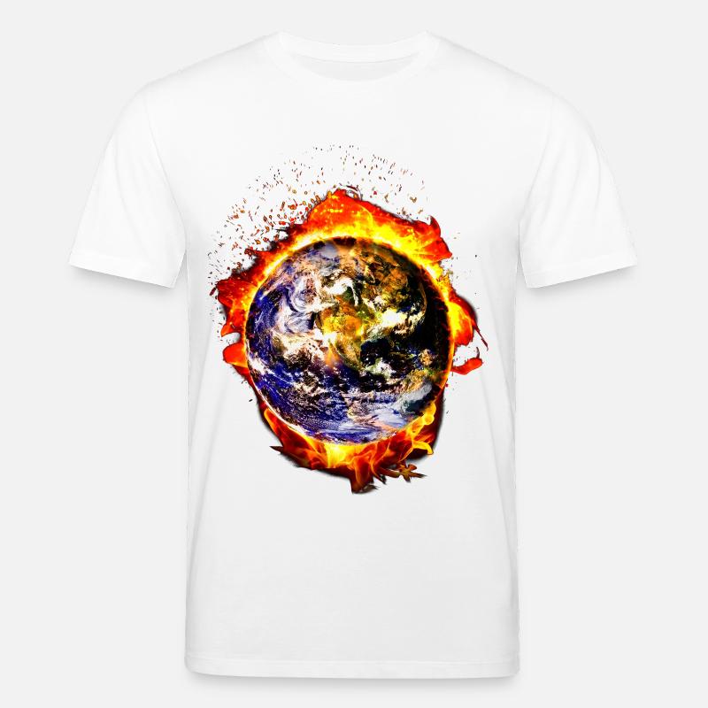 Brennende Erde - Stanley/Stella Unisex Bio-T-Shirt CREATOR  - Weiß
