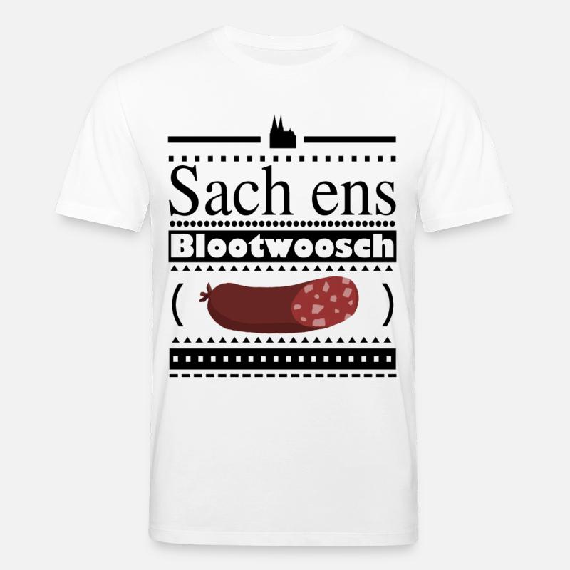 Kölner Blutwurst Cartoon Design - Stanley/Stella Unisex Bio-T-Shirt CREATOR  - Weiß