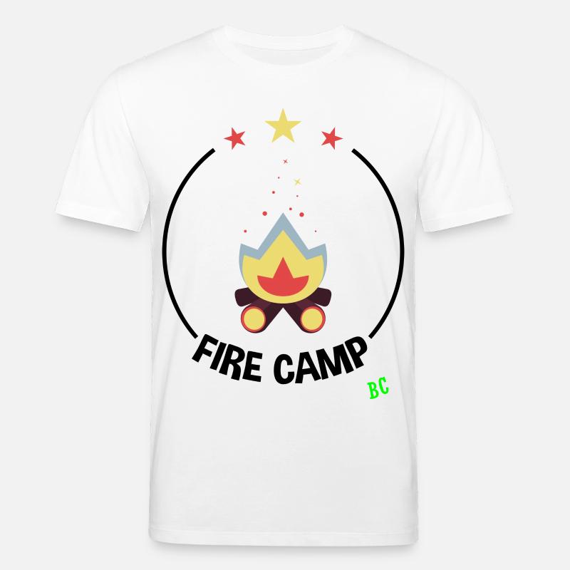 Camp de feu - T-shirt bio CREATOR Stanley/Stella Unisexe - blanc