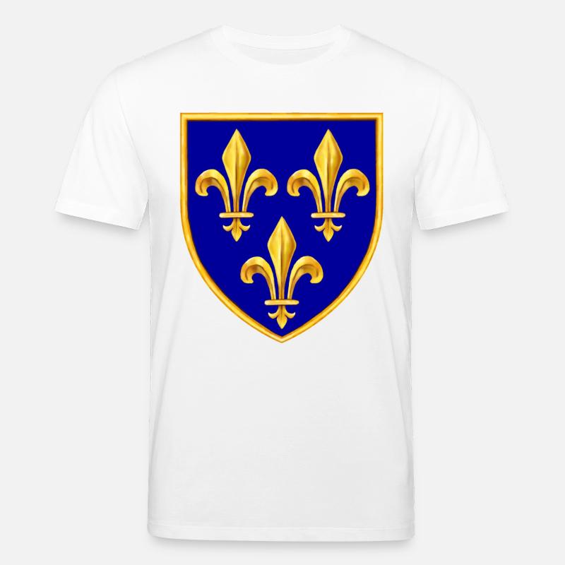 fleurs de lys - T-shirt bio CREATOR Stanley/Stella Unisexe - blanc