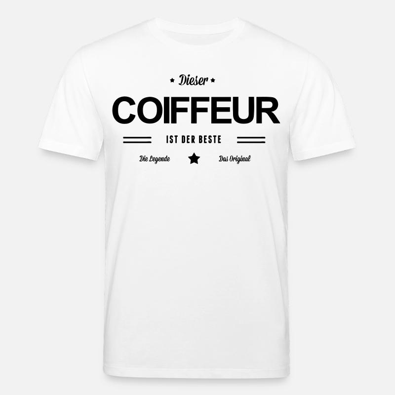 Bester Coiffeur - Stanley/Stella Unisex Bio-T-Shirt CREATOR  - Weiß