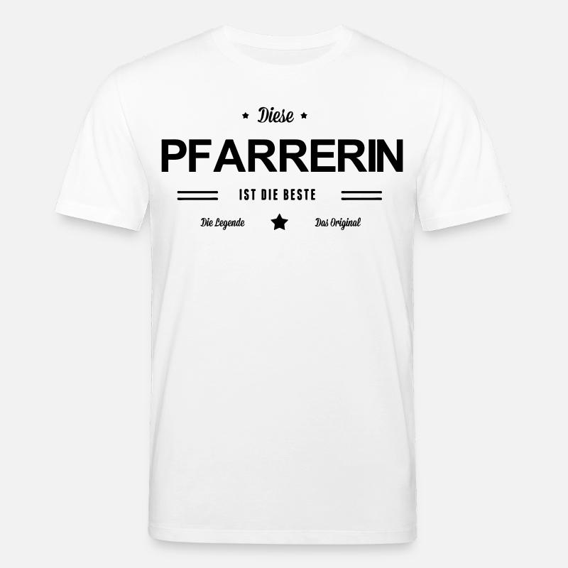 Beste Pfarrerin - Stanley/Stella Unisex Bio-T-Shirt CREATOR - Weiß