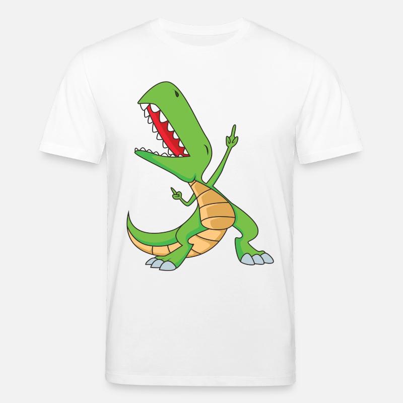 Dabbing T-Rex | Dabbing Dinosaurier - Stanley/Stella Unisex Bio-T-Shirt CREATOR  - Weiß