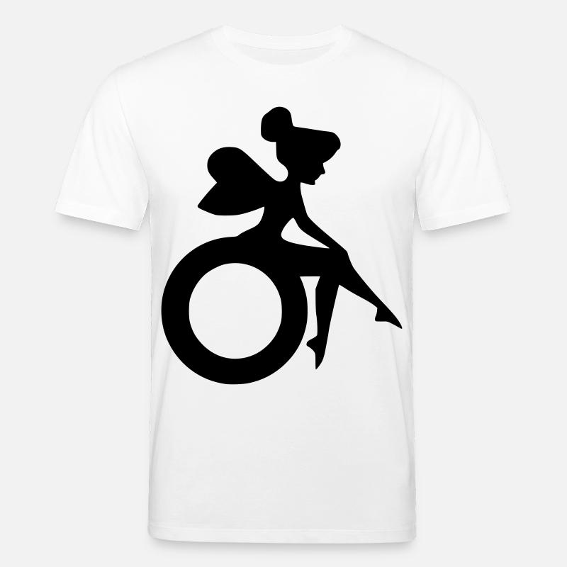 Bild einer Fee im Rollstuhl # - Stanley/Stella Unisex Bio-T-Shirt CREATOR  - Weiß