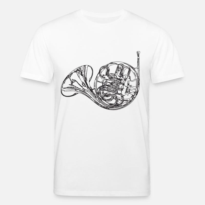 horn - Stanley/Stella CREATOR Unisex Organic T-Shirt - white