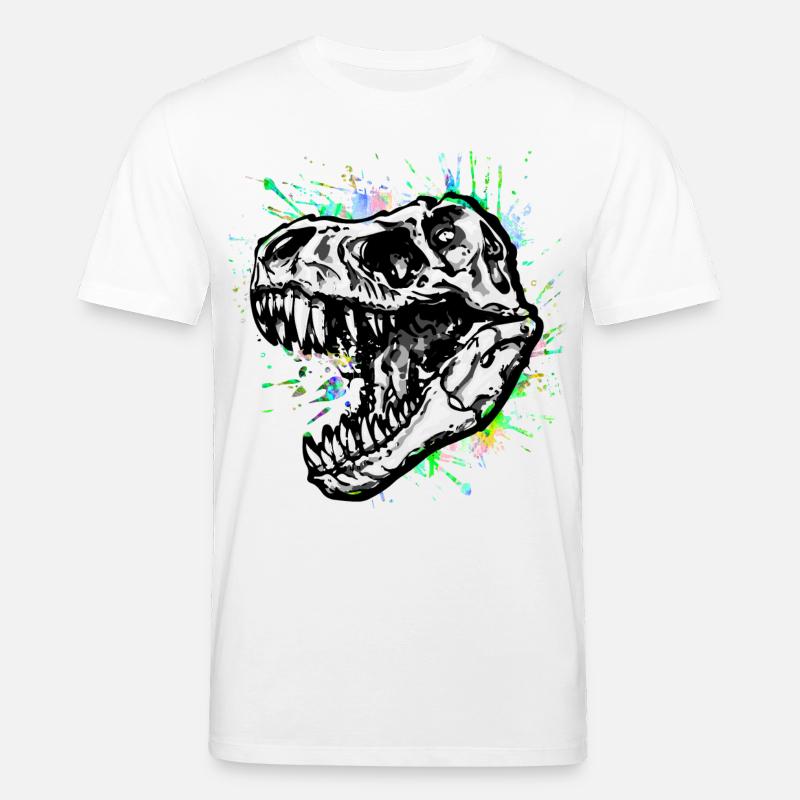Dinosaurier / T-Rex / Trex / Geschenkidee - Stanley/Stella Unisex Bio-T-Shirt CREATOR  - Weiß