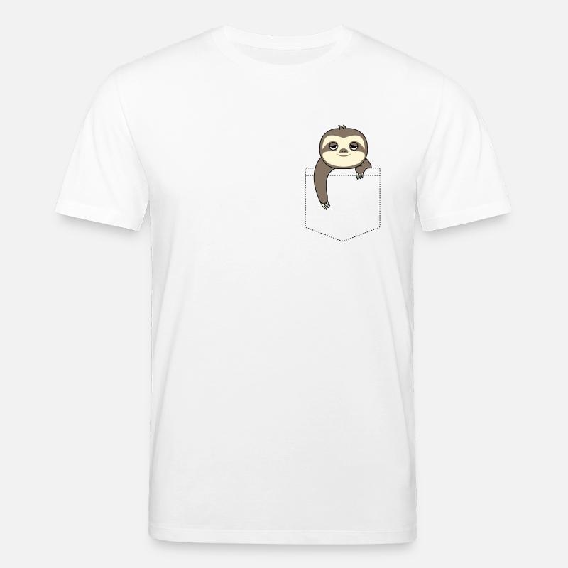 Faultier in einer Tasche - Stanley/Stella Unisex Bio-T-Shirt CREATOR - Weiß