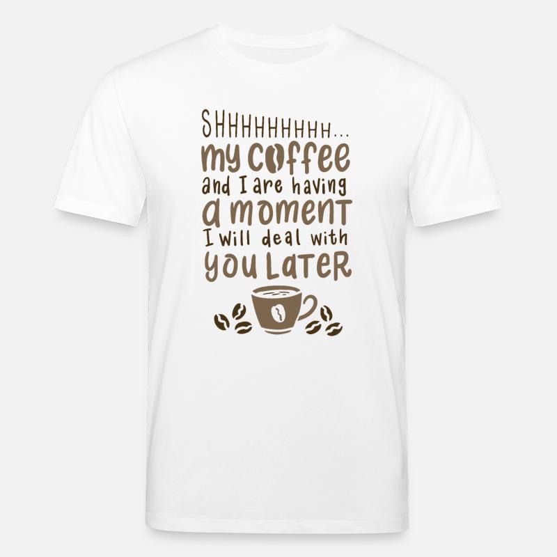 Kaffee Spruch - Stanley/Stella Unisex Bio-T-Shirt CREATOR  - Weiß