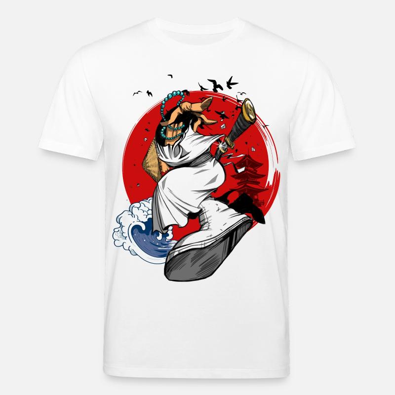 Hip-Hop Samurai - Stanley/Stella Unisex Bio-T-Shirt CREATOR  - Weiß