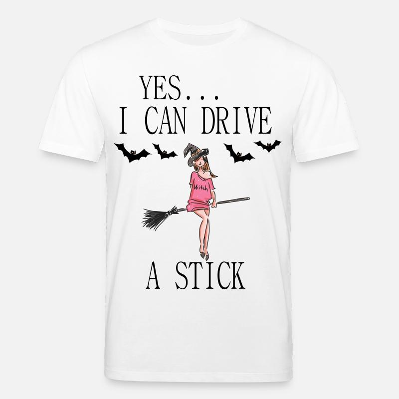 Sorcière avec un bessa - T-shirt bio CREATOR Stanley/Stella Unisexe - blanc
