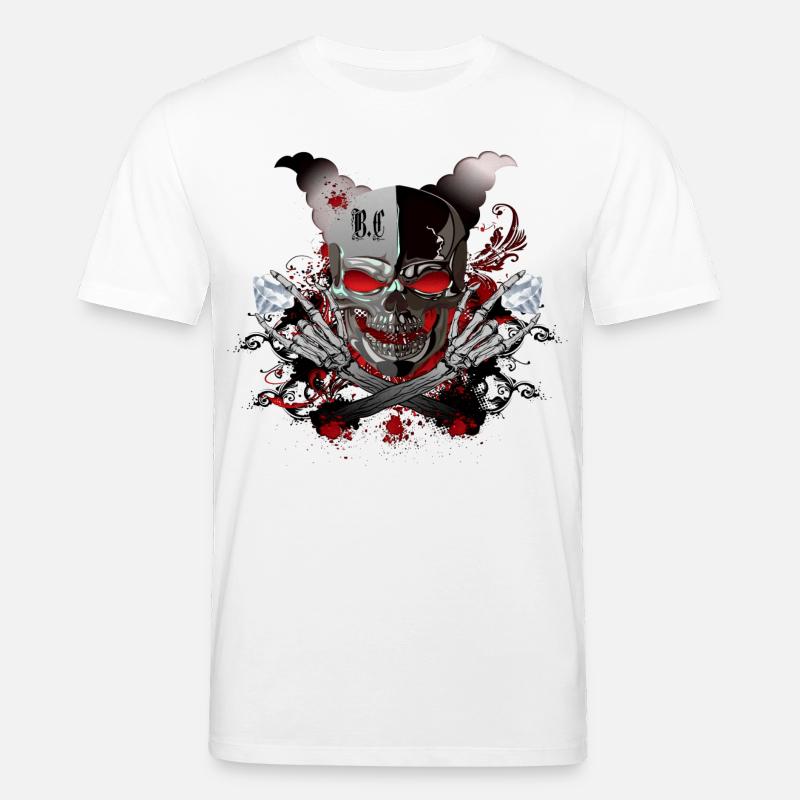 Diamant Skull - T-shirt bio CREATOR Stanley/Stella Unisexe - blanc