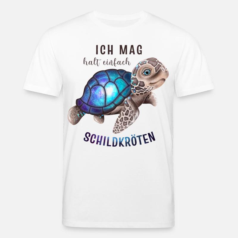 Ich mag halt einfach Schildkröten - Stanley/Stella Unisex Bio-T-Shirt CREATOR - Weiß
