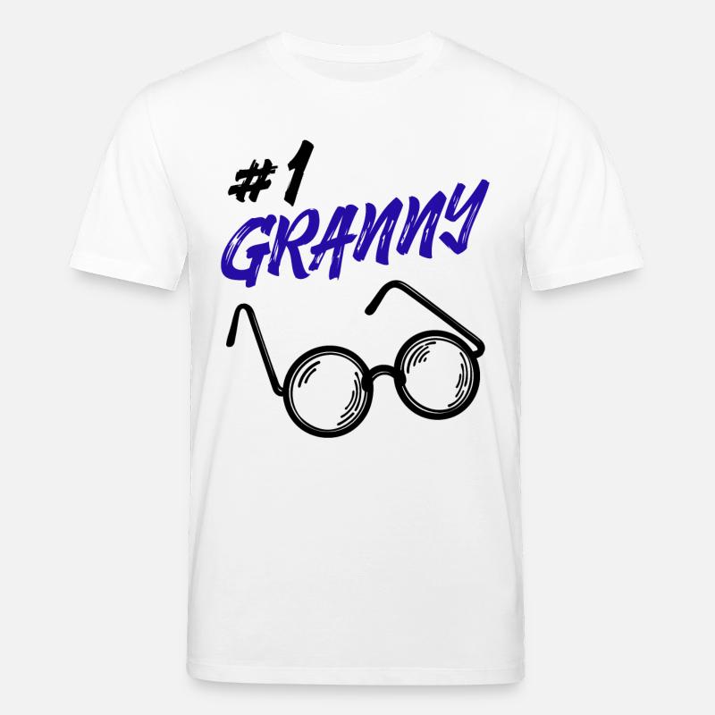 Omi Brille Statement Oma Beste Großmutter - Stanley/Stella Unisex Bio-T-Shirt CREATOR  - Weiß