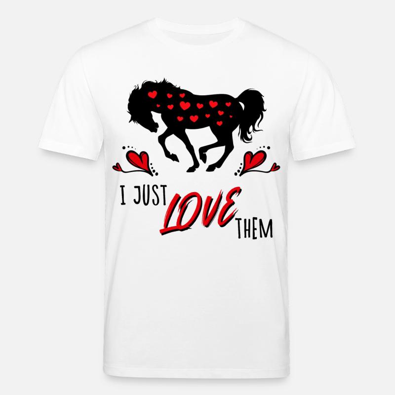 Isländer Islandpferde Pferde Statement Herz - Stanley/Stella Unisex Bio-T-Shirt CREATOR  - Weiß