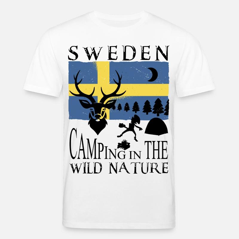 Camping in Schweden - Stanley/Stella Unisex Bio-T-Shirt CREATOR - Weiß