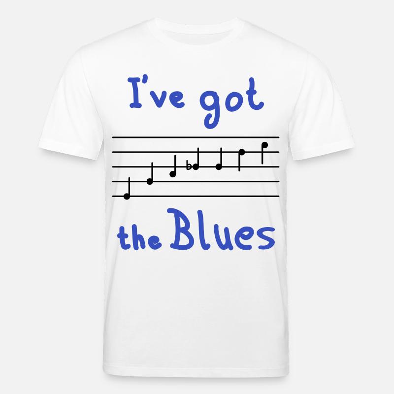 Blues Tonleiter in E - dunkel - Stanley/Stella Unisex Bio-T-Shirt CREATOR  - Weiß