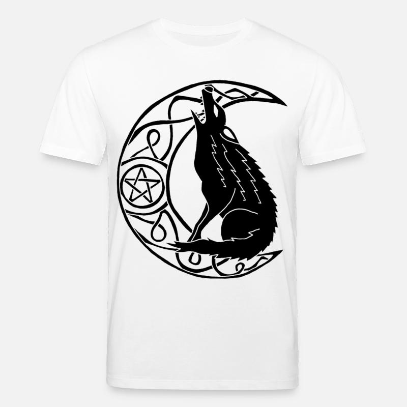 Heulen des Schwarzen Wolfes - Stanley/Stella Unisex Bio-T-Shirt CREATOR  - Weiß