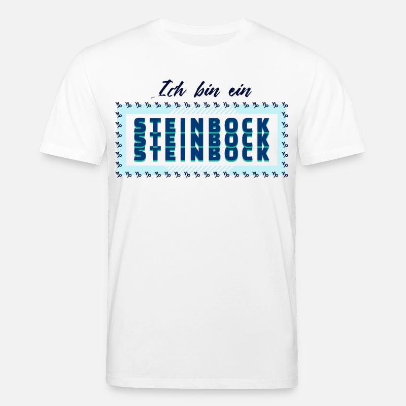 Tierkreiszeichen Steinbock Statement Horoskop - Stanley/Stella Unisex Bio-T-Shirt CREATOR  - Weiß